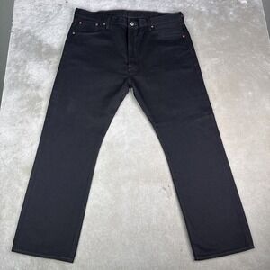 Levi's 501 Original Fit Jeans Men's 40x30 Black Button Fly Straight Leg